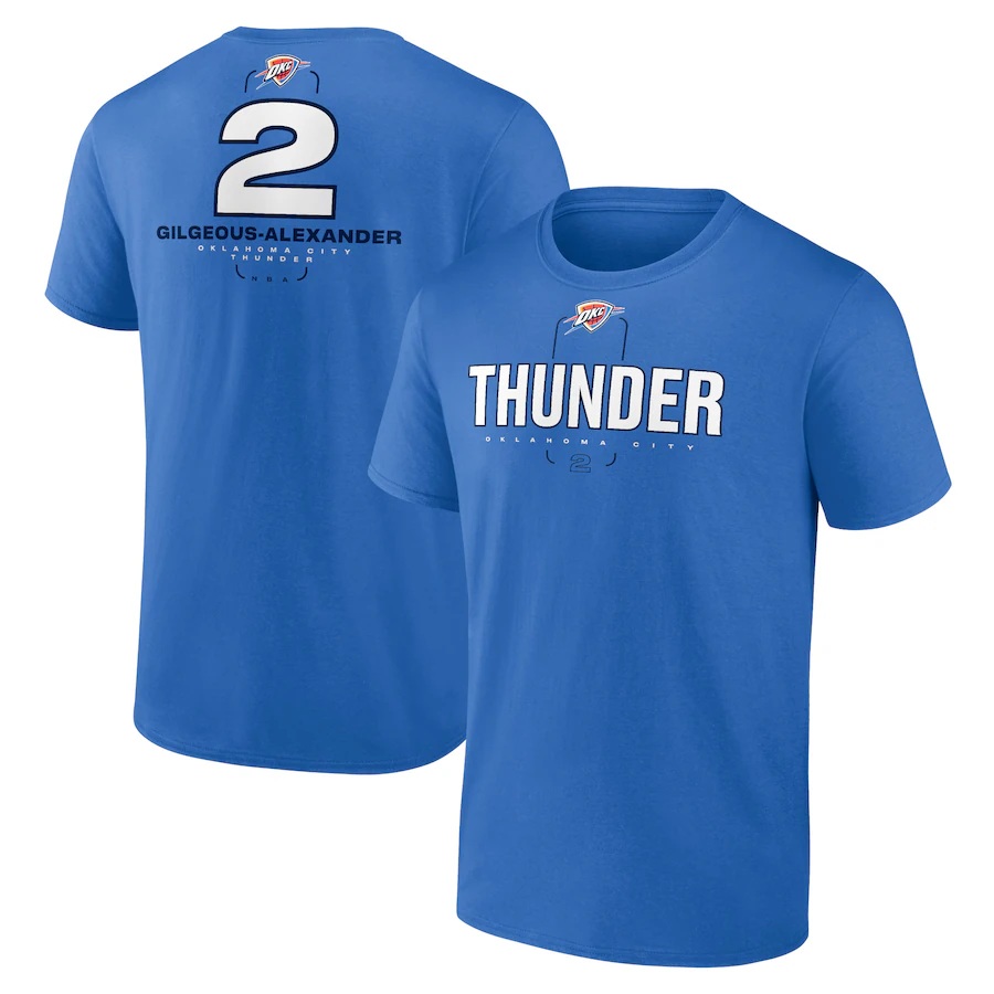 Men Oklahoma City Thunder short T Shirt 2025 style 27